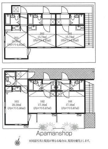 ウィンズ笹塚(1K/1階)の間取り写真