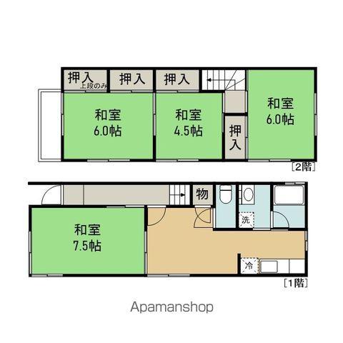 クリオールⅤ(4DK/2階)の間取り写真