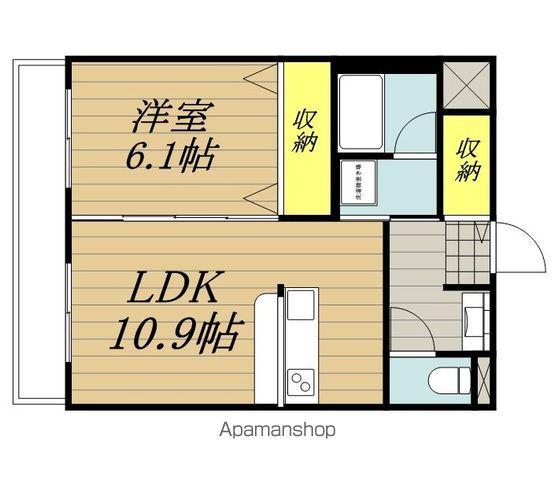 セピア123(1LDK/1階)の間取り写真