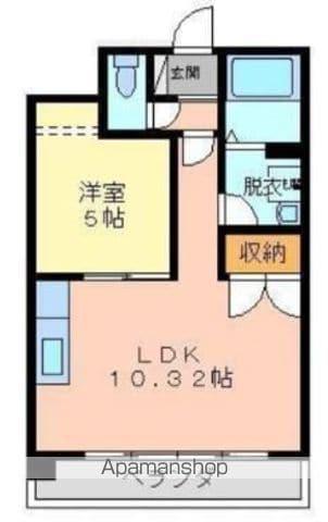 クロノス庄口公園(1LDK/5階)の間取り写真