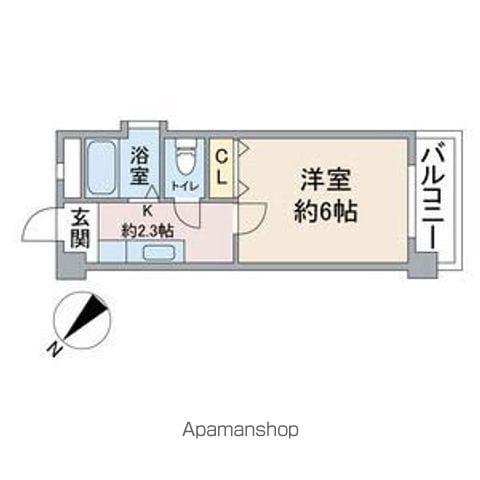 大丸マンション(1K/2階)の間取り写真