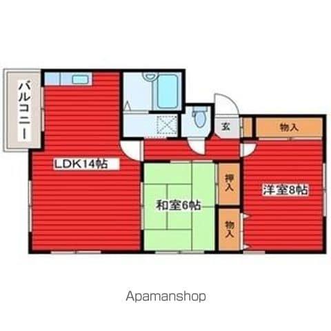 グランドハイム33(2LDK/2階)の間取り写真