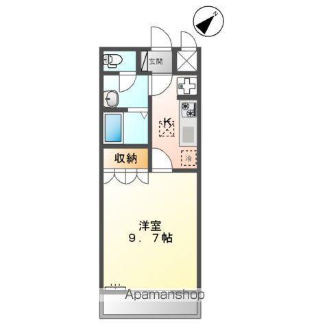 SUN FOREST(1K/1階)の間取り写真