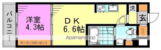 WEAVE PLACE HIGASHIKOENJI(1DK/1階)の間取り写真