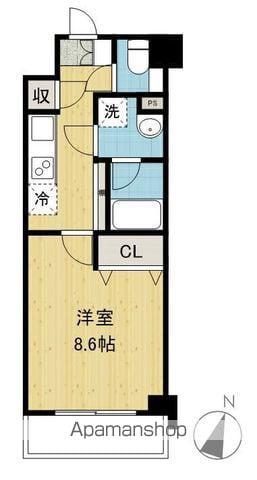BLISS長浜(1K/2階)の間取り写真