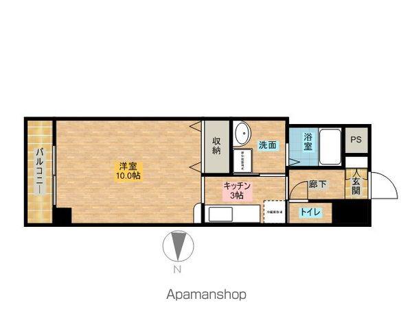 ROYAL ITAYA(1K/3階)の間取り写真