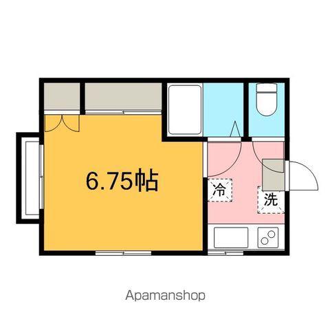 ハイツリバーサイドⅡ(1K/2階)の間取り写真