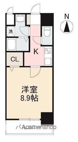 AS PREMIUM栗林公園(1K/1階)の間取り写真