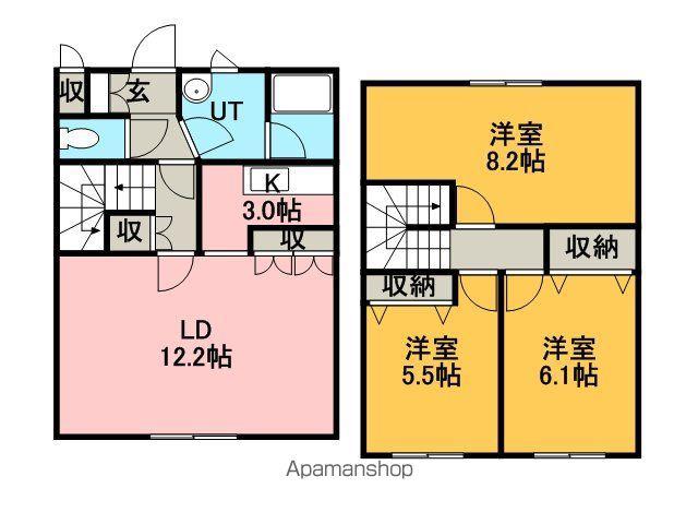 メゾンドK・Ⅰ(3LDK/1階)の間取り写真