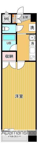 古川ハイム二番館(1DK/5階)の間取り写真