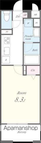 シロノハウス(1K/1階)の間取り写真