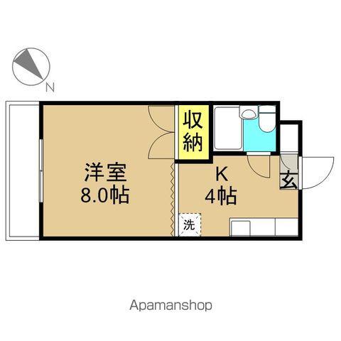 藤清ビル(1K/2階)の間取り写真
