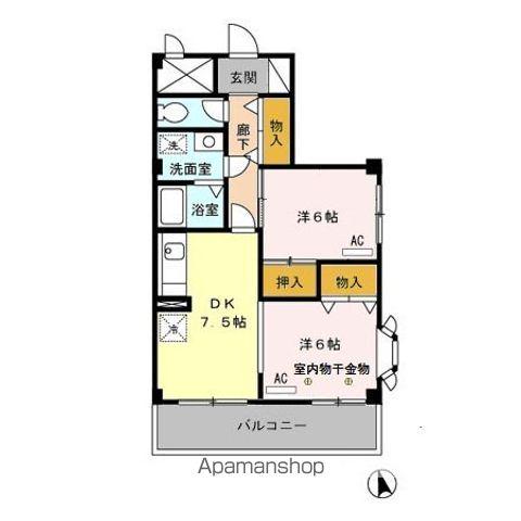 エクセル八雲台 1階階 間取り