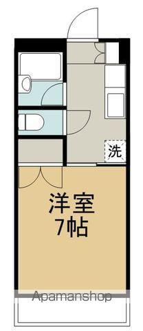 ソミュール南小泉(1K/1階)の間取り写真