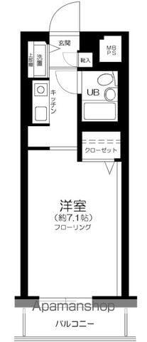 日神パレステージ武蔵関公園(1K/2階)の間取り写真