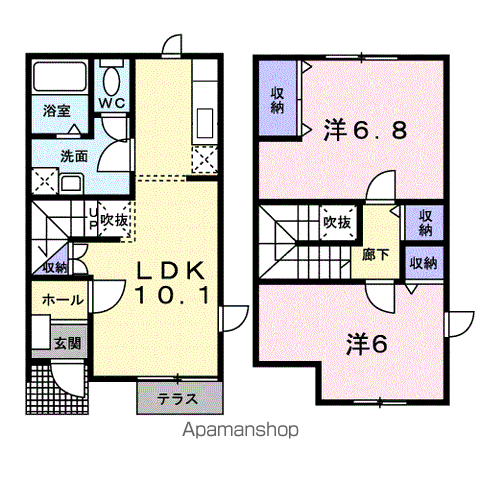アグリ21(2LDK/1階)の間取り写真
