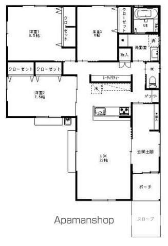 遠州鉄道 さぎの宮駅 徒歩28分 1階建 築8年(3LDK)の間取り写真