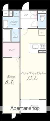 リトルロックス(1LDK/2階)の間取り写真