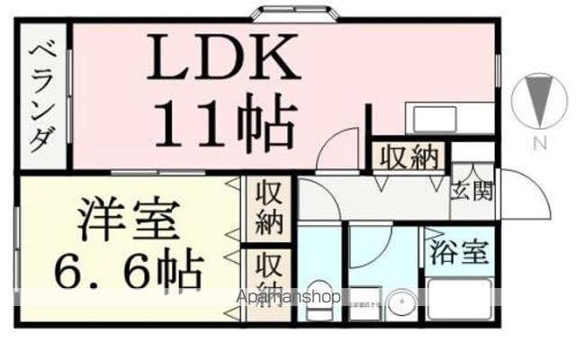 エピソード(1LDK/1階)の間取り写真