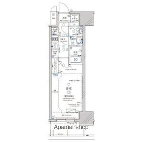 ディアレイシャス浅間町(1K/11階)の間取り写真