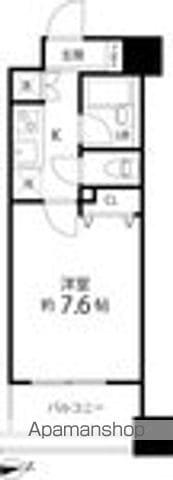 スペーシア秋葉原(1K/10階)の間取り写真