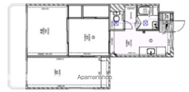 ウエストハイツ(2DK/2階)の間取り写真