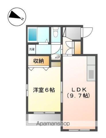 レジデンス和(1LDK/4階)の間取り写真