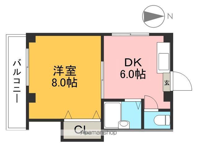 フレグランスみなみ3(1DK/3階)の間取り写真