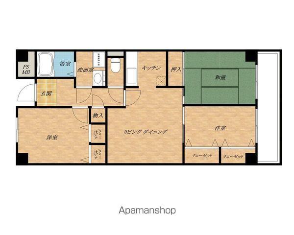 プルミエールI・K(3LDK/1階)の間取り写真