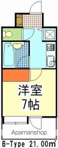 ラ・パルフェ・ド・フィネス(1K/8階)の間取り写真