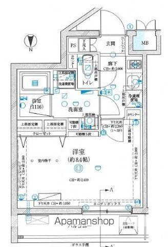 GRAN PASEO神楽坂Ⅱ(1DK/2階)の間取り写真