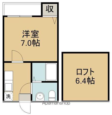 S.Kコーポ(1K/2階)の間取り写真