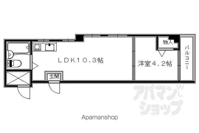 つづれコーポ(1LDK/5階)の間取り写真