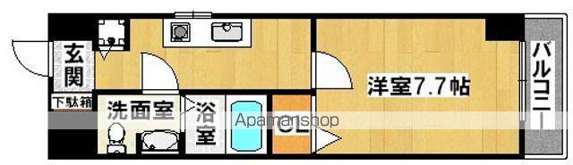 ライフデザイン新金岡A棟(1K/2階)の間取り写真