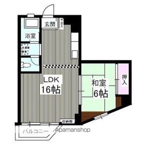 アルソリエート岐阜高砂(1LDK/2階)の間取り写真