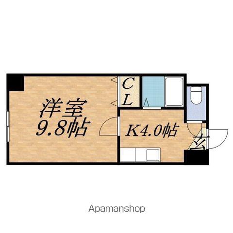 コア136(1K/2階)の間取り写真