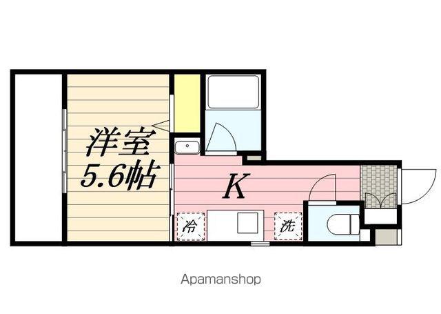 ビエラコート香椎(1K/4階)の間取り写真