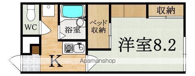 レオパレス インフォレスタⅡ(1K/2階)の間取り写真