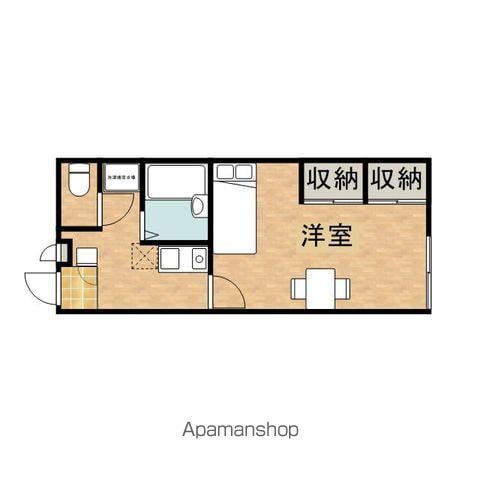 レオパレスパルフェ2(1K/3階)の間取り写真