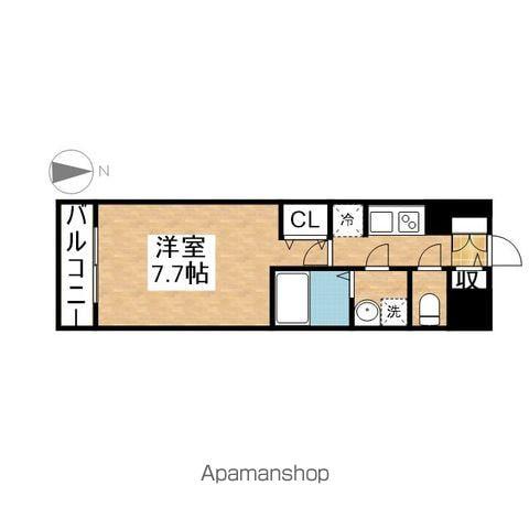 S-RESIDENCE堀田ノースⅡ(1K/9階)の間取り写真
