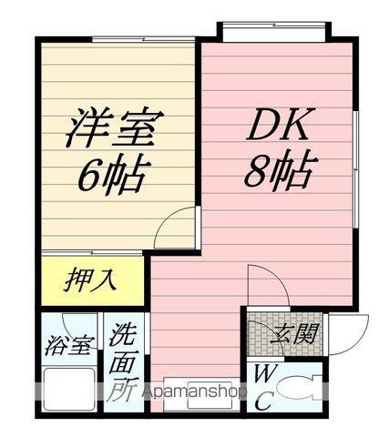 アーバンライフハウス(1LDK/2階)の間取り写真