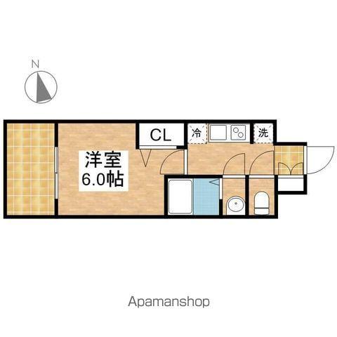 プレサンス大須観音フィエスタ(1K/15階)の間取り写真