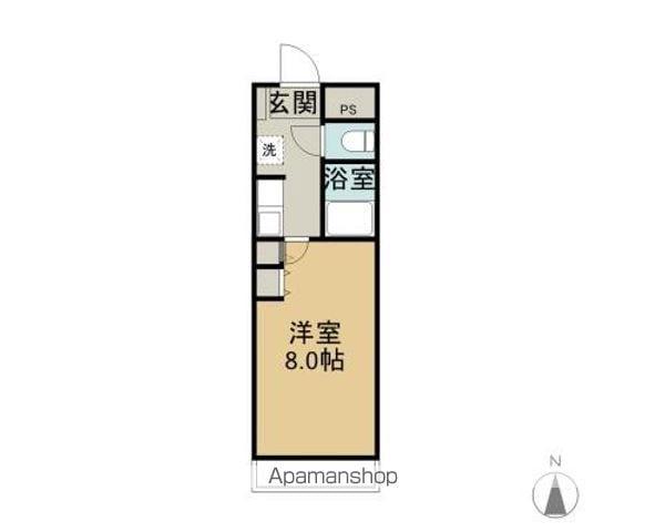 ハイツききょう(1K/1階)の間取り写真