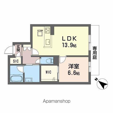 メゾン パルク 清水(1LDK/1階)の間取り写真