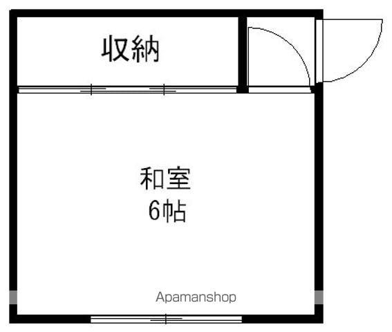 広繁荘(ワンルーム/2階)の間取り写真