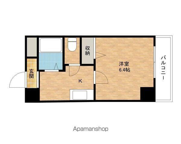 ジョイフル(1K/3階)の間取り写真