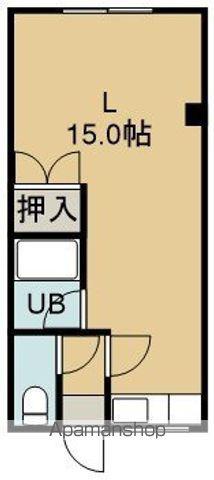 コーポのとや(ワンルーム/3階)の間取り写真