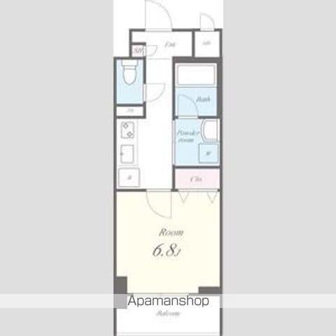 アクアエテルナ泉(1K/10階)の間取り写真