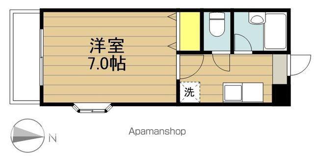 ヴィーノPARTⅠ(1K/1階)の間取り写真