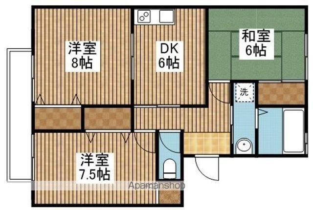 フレマリール花菱B棟(3DK/1階)の間取り写真